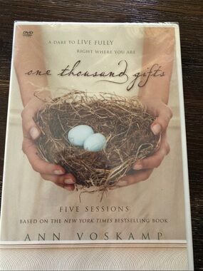 “One Thousand Gifts “ DVD and Book  Study Guide five session Ann Voskamp